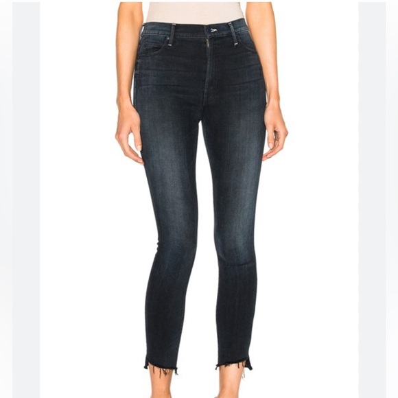 MOTHER Stunner Zip Ankle Step Fray All I Want Sz 27 - Picture 1 of 6